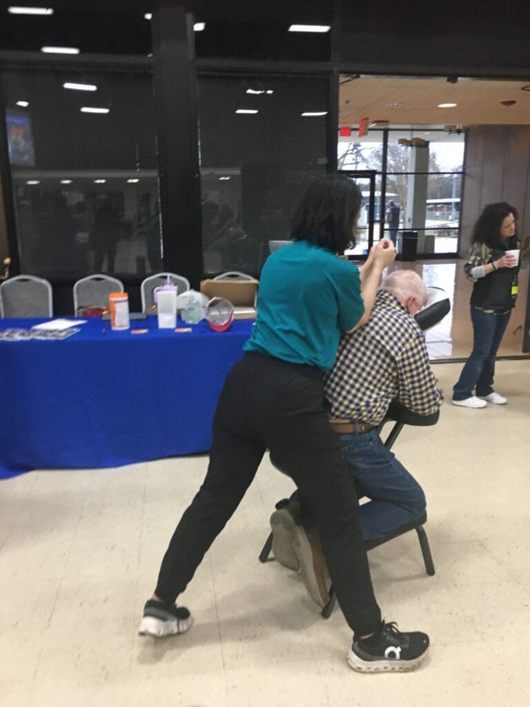 wellness chair massage event